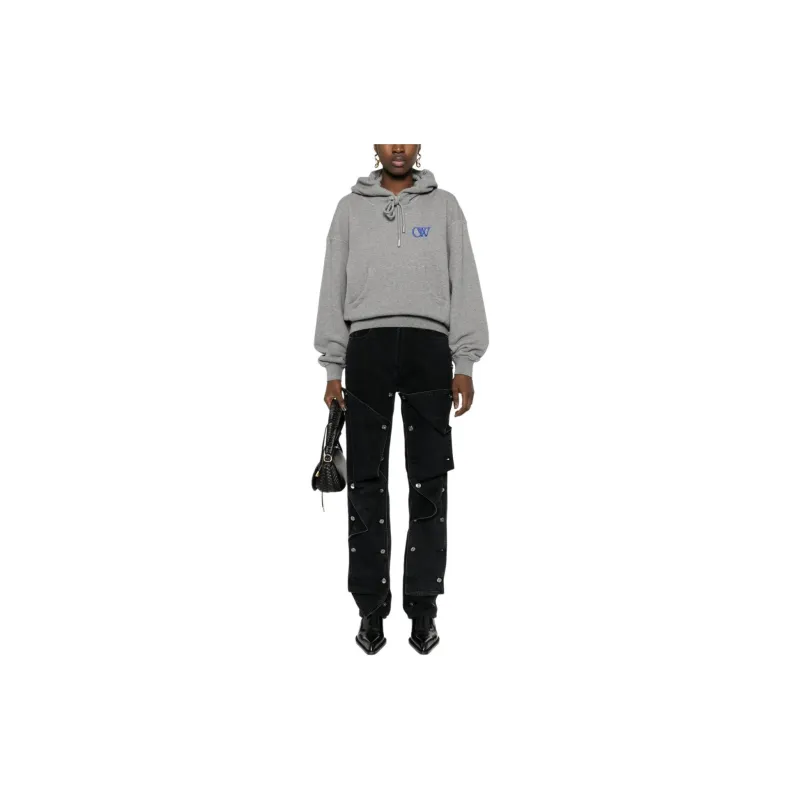 OFF WHITE Sweatshirt, Regular Fit Women's Gray-1