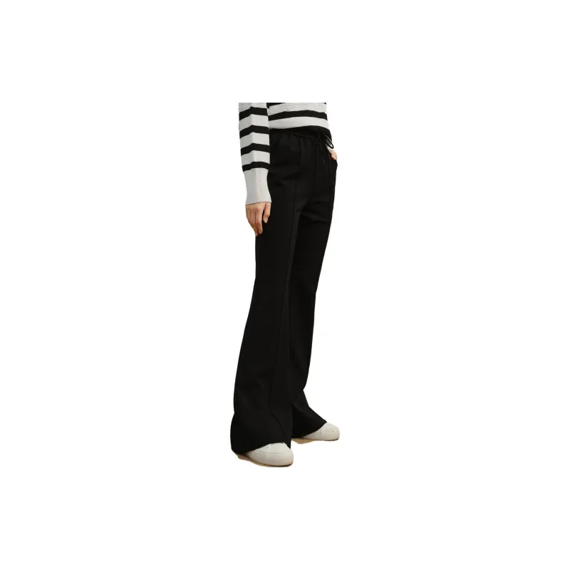 JZ. ANNAKRO Casual Pants Women's Plain Black-3