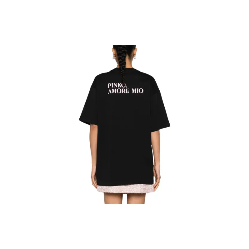 PINKO SS24 T Shirt Women's Black-3