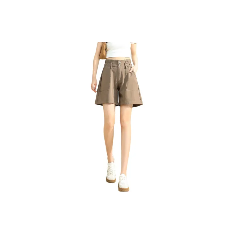 JEANSWEST Casual Shorts Women's Khaki-1