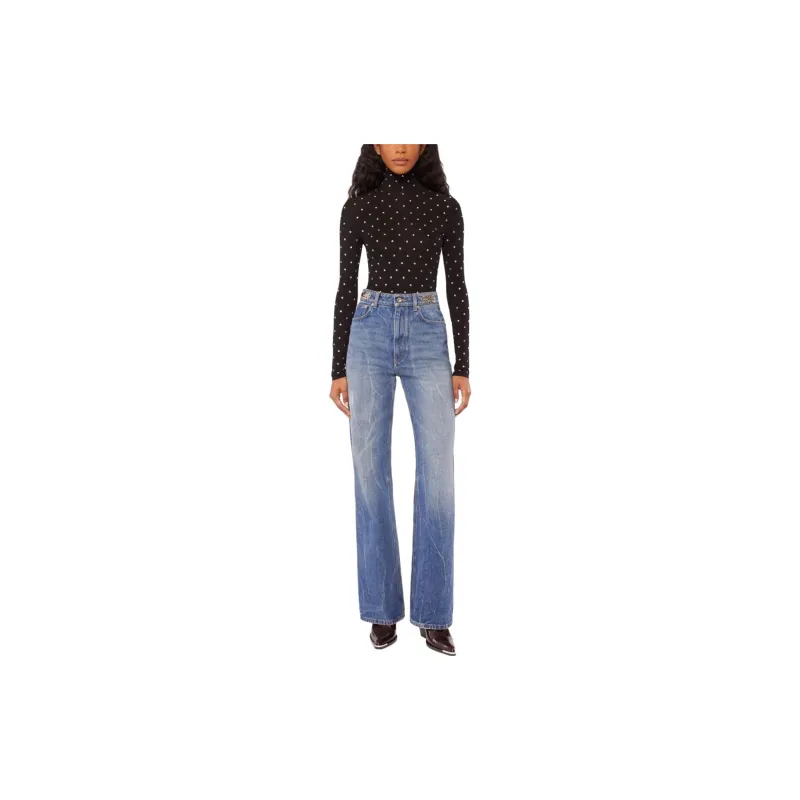 Rabanne Disc Flared Jeans-1