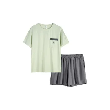Xuan Liang Pajama Set Men's Aqua Wave Green