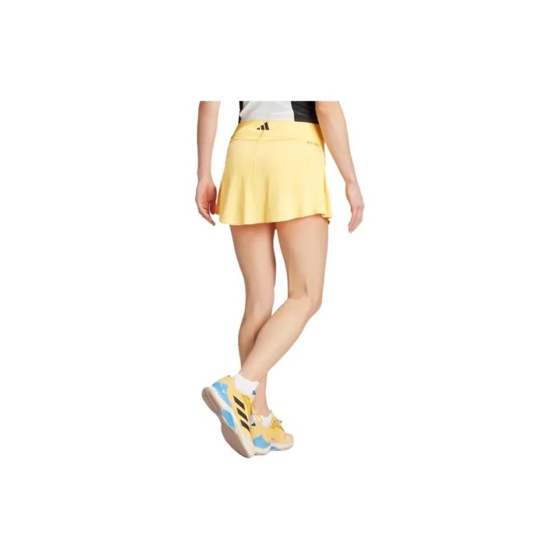 Adidas Clothing Tennis Match Skirt Casual Short Skirts Women's Yellow-3