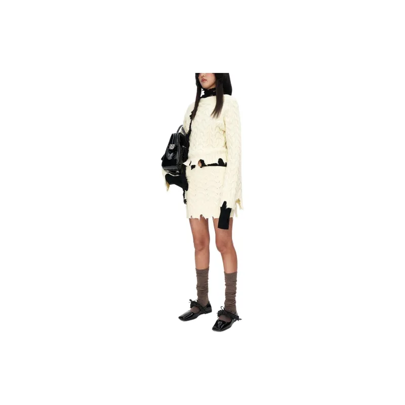 WMWM Casual Short Skirts Women's Beige Yellow-3