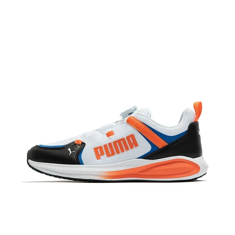 PUMA Twitch Runner Cushioning Wear-Resistant Low-Top Kids' Running Shoes White Teenagers-0