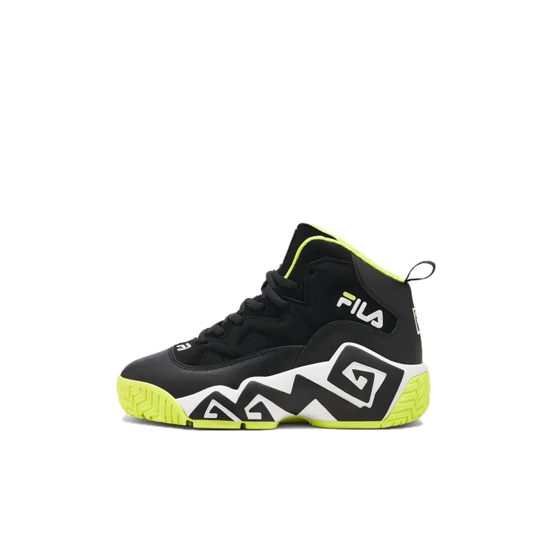 FILA KIDS MB Anti Slip Wear Resistant High Top Children's Basketball Shoes Green Kids'-0
