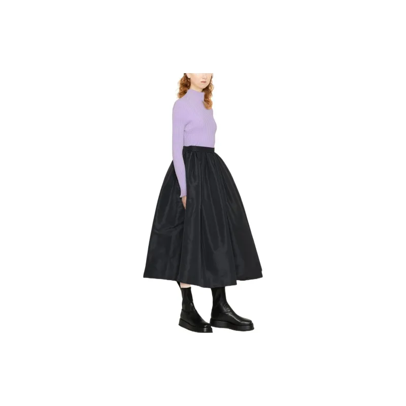Alexander McQueen FW22 Half-Length Midi Dress Women's Black-2