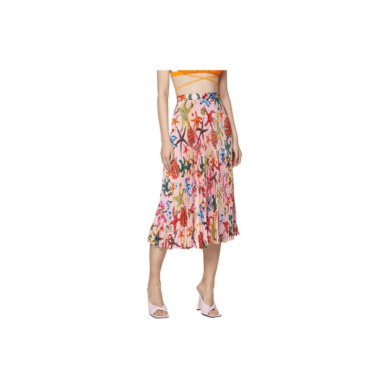 VERSACE Casual Long Skirts Women's Pink-1