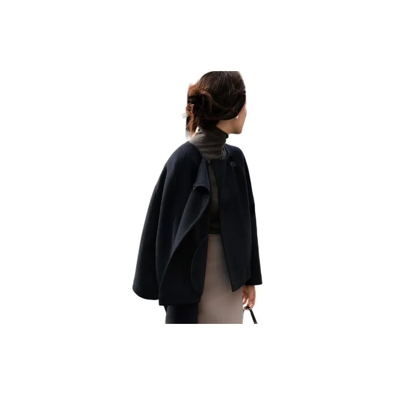 Kele Coco Coats Women's Navy Blue-3