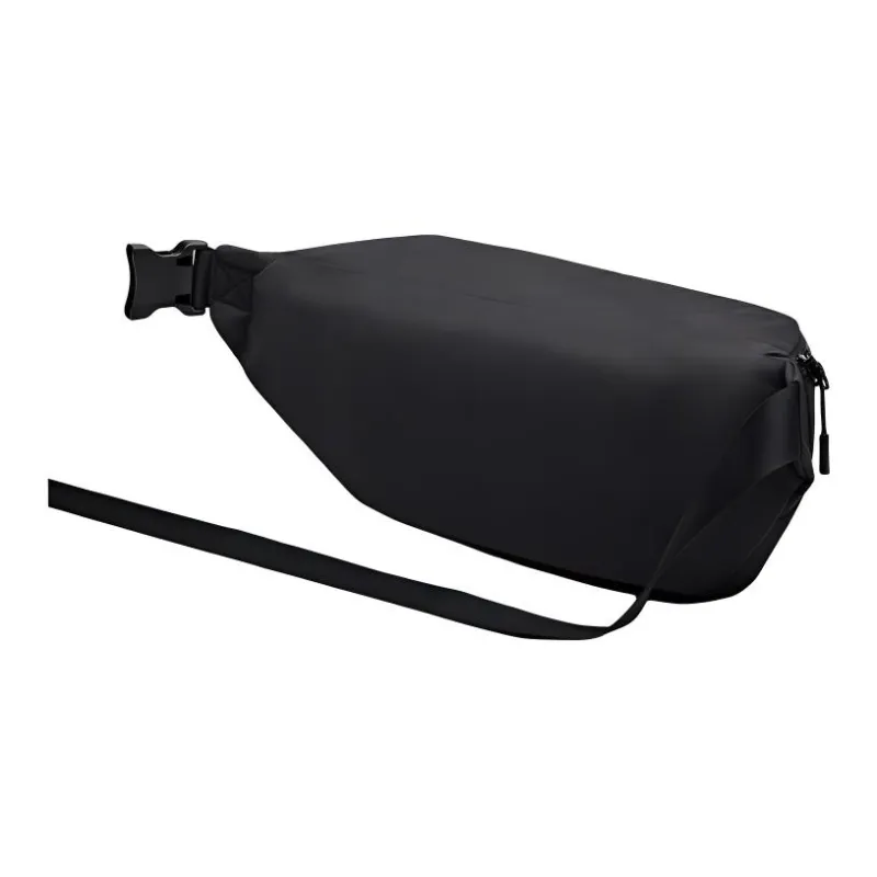 Anta Life Collection Fabric One Shoulder Crossbody Bag, Sling Bag Regular Unisex Black-2