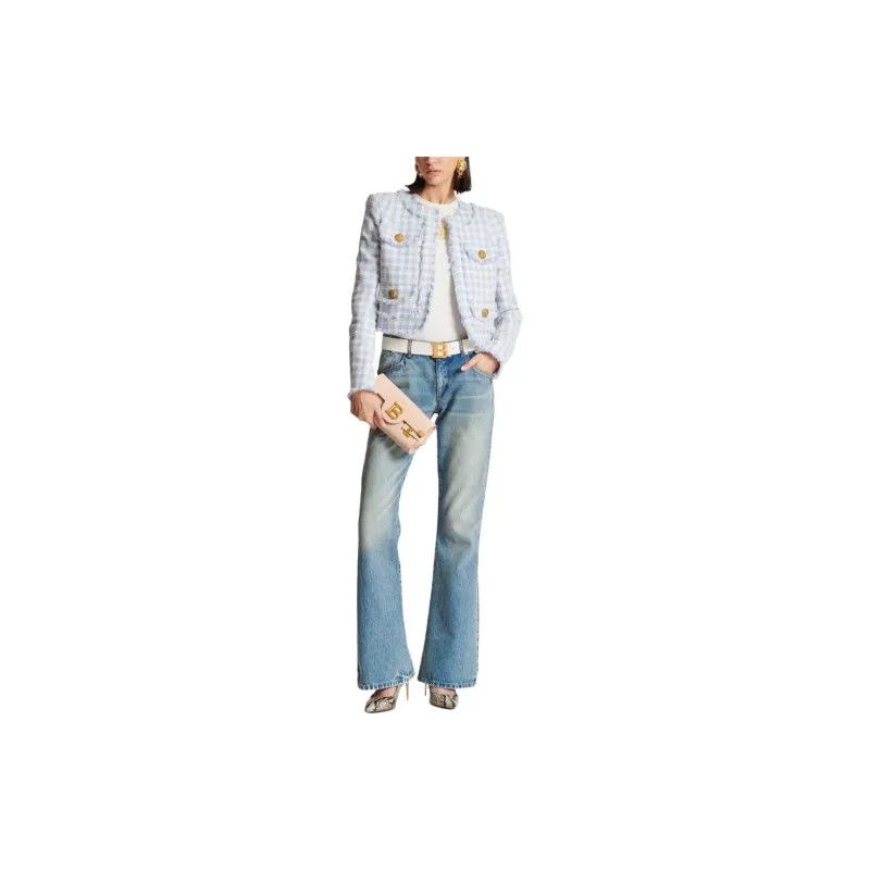 BALMAIN Western Bootcut Denim Jeans-1