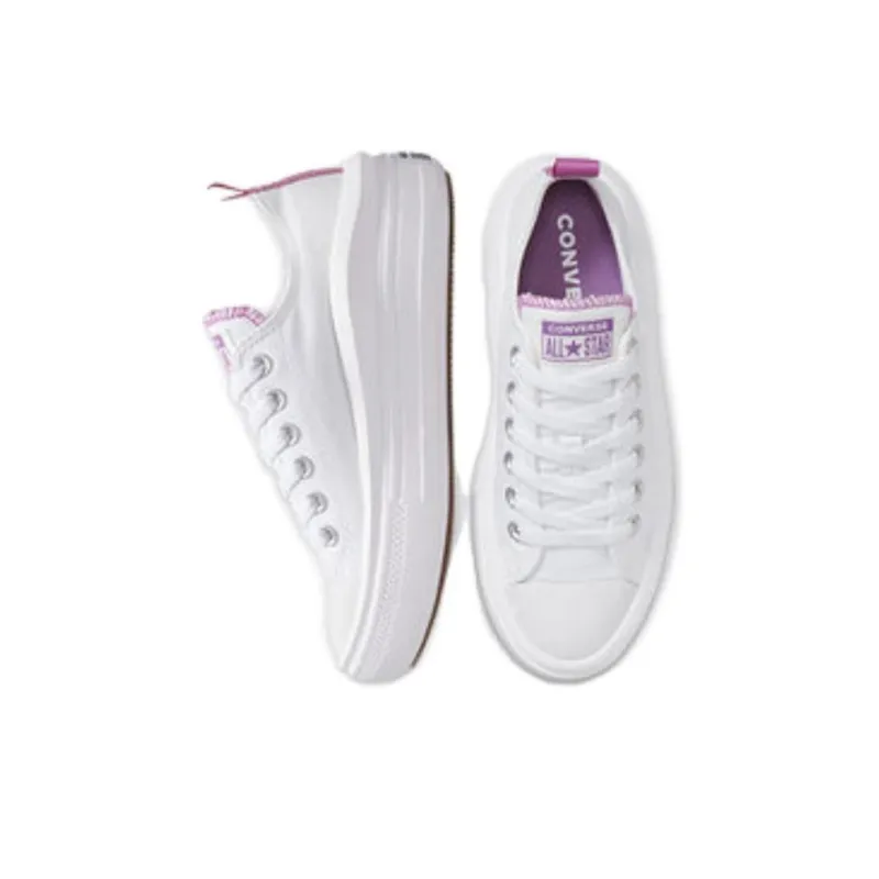 Converse Chuck Taylor All Star Move Platform Hi White Pixel Purple GS-3
