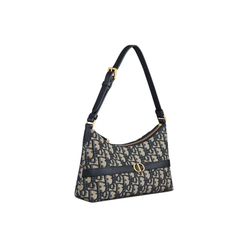 DIOR 30 Montaigne Cigale Mini Hobo Shoulder Bag Women's Blue-1