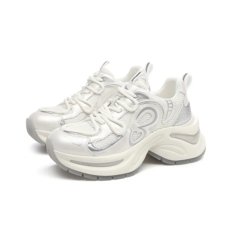 RED DRAGONFLY Platform Chunky Sneakers Height Increasing Lightweight Breathable Trendy Sports & Casual Shoes Women's-11
