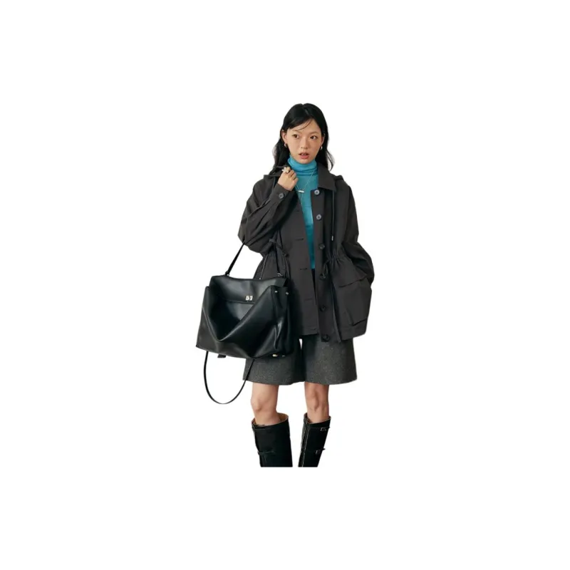 BLUEerror Trench Coats Women's-4