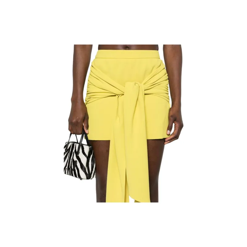 Elisabetta Franchi Casual Short Skirts Women's Lime Green-4