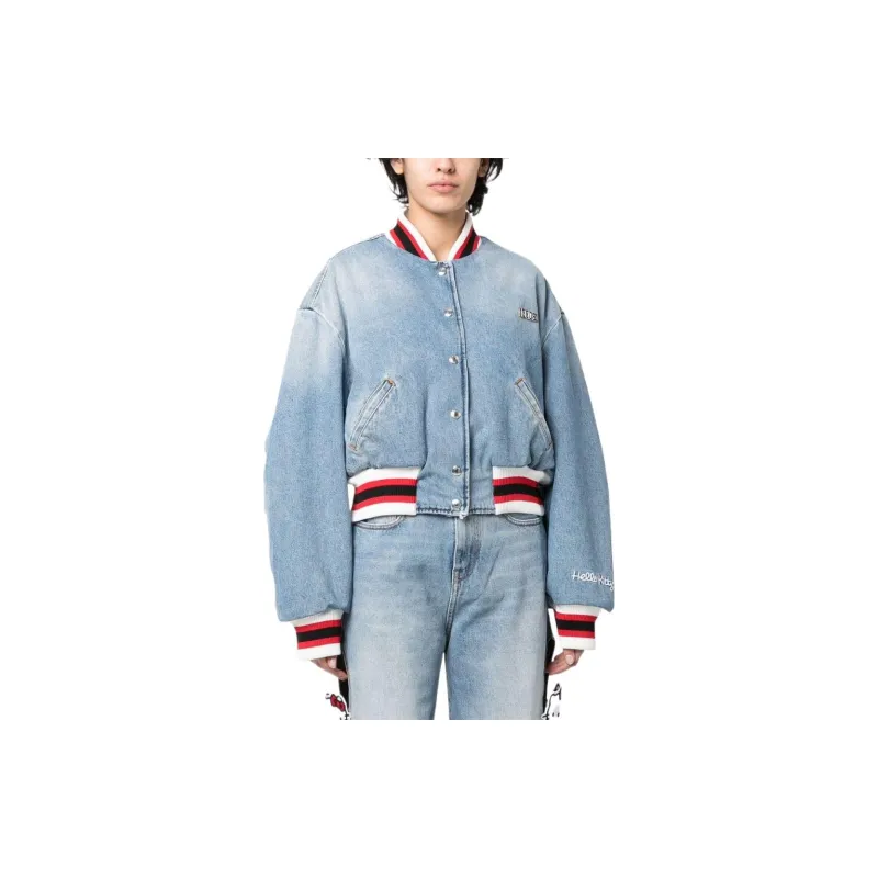 GCDS Hello Kitty Denim Bomber Jacket-1