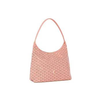 GOYARD Bohème Hobo Canvas With Calfskin Hobo Bag, Handbag, Shoulder Bag Women's Pearl Pink