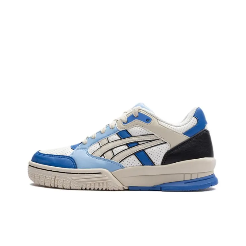 Asics Gel Spotlyte Low Top Children's Basketball Shoes Blue White Teenagers-0