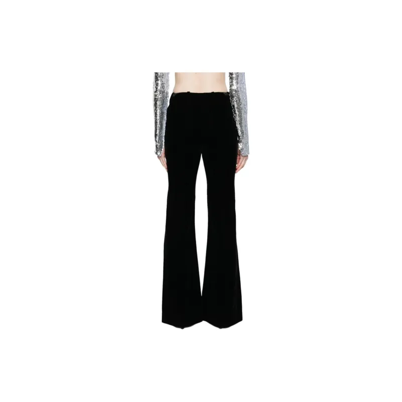 NINA RICCI Flared Velvet Trousers-2