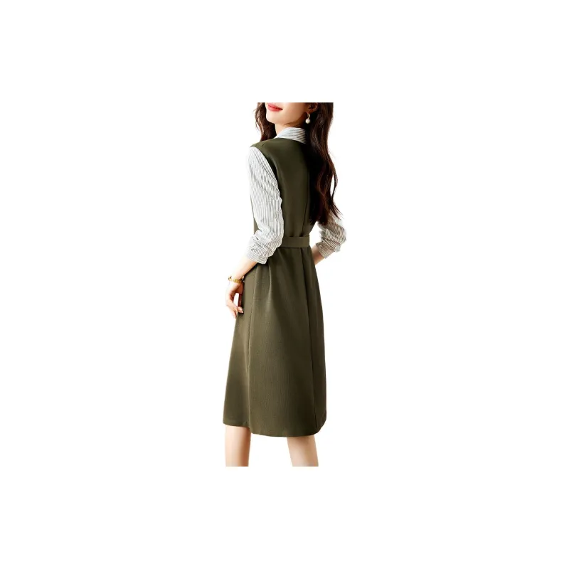 XWI Long Sleeved Dress Women's Grass Green-2