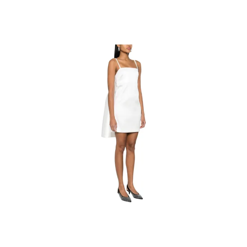 PAROSH SS24 Slip Dress Women's White-3