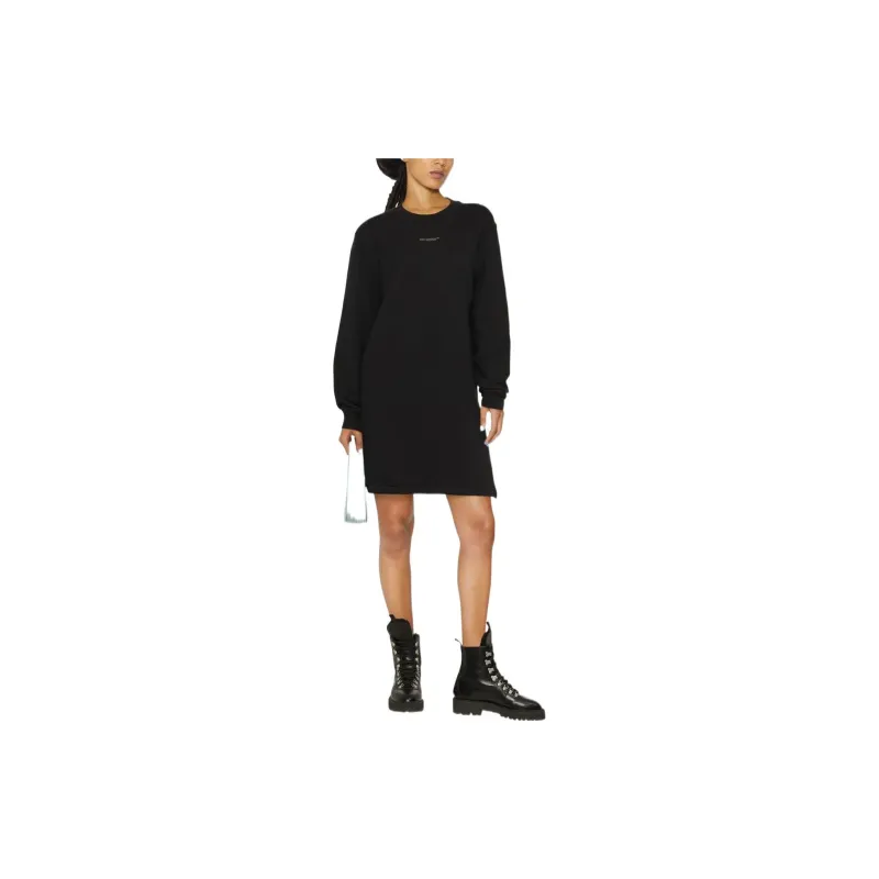 OFF WHITE Logo print Mini Dress-1