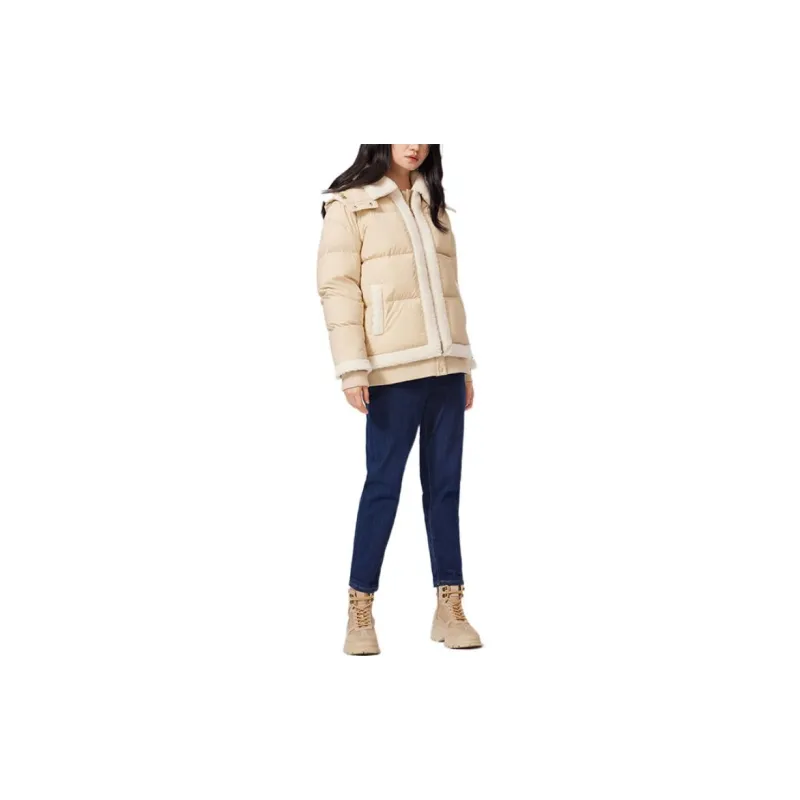 Levis Down Jackets Women's Khaki-2