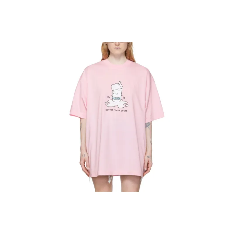 Vetements My Milkshake T-Shirt 'Baby Pink'-2