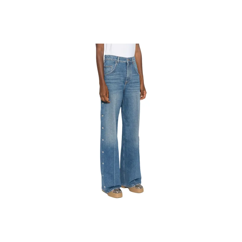 Stella McCartney Popper Studded Bootcut Denim Jeans-3