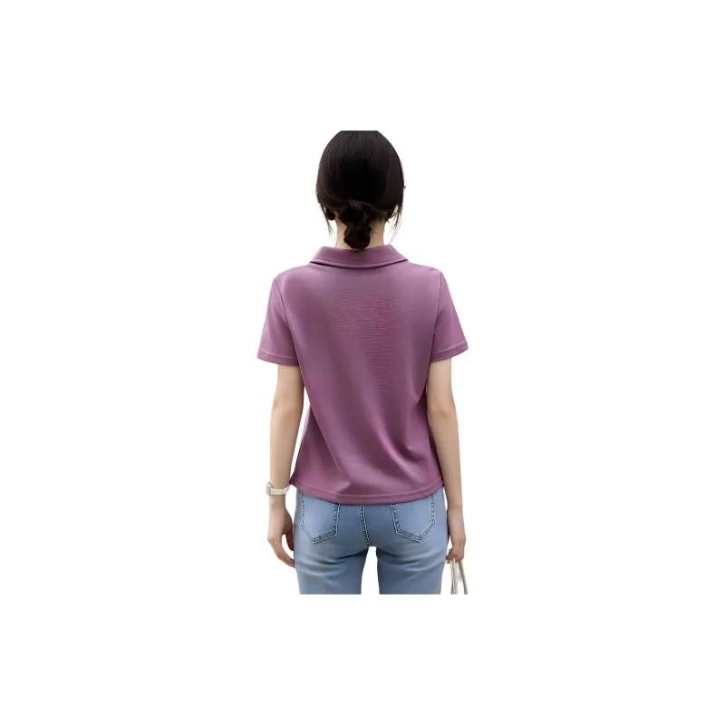 XWI T Shirts Women's Purple-4