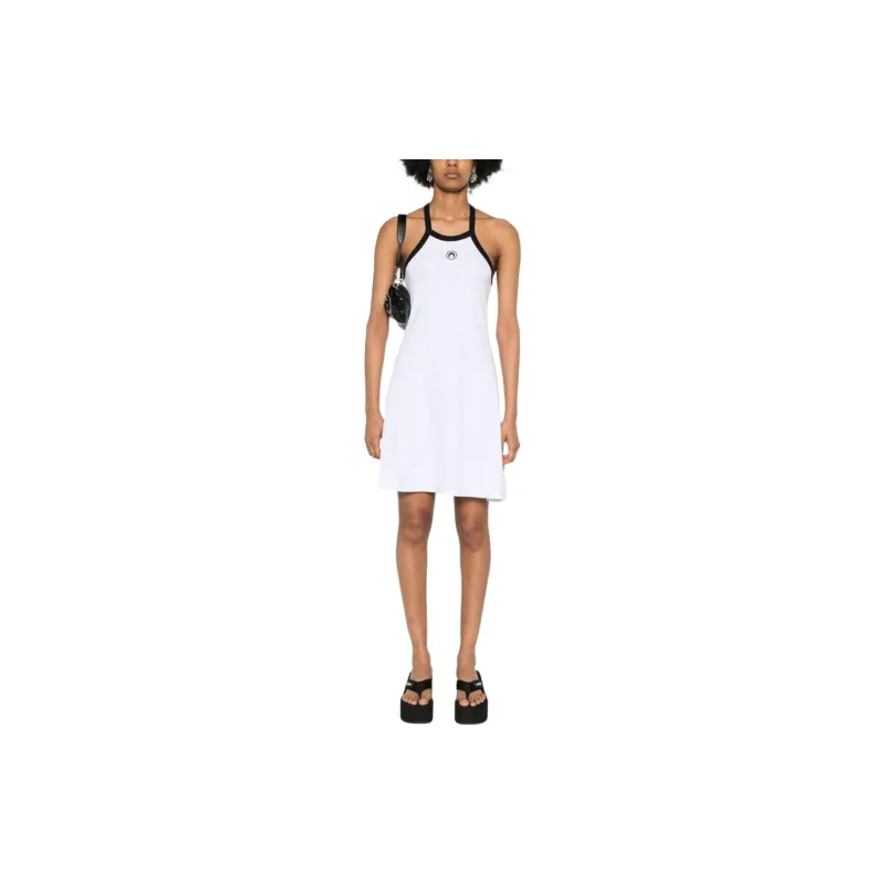 Marine Serre SS24 Slip Dresses Women's White-1