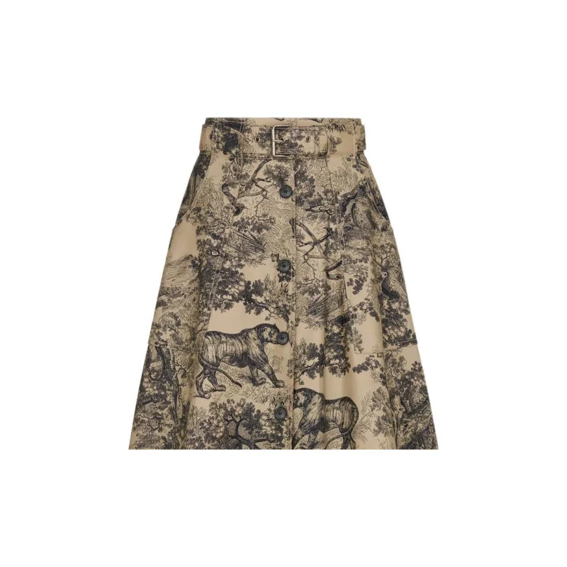 DIOR FW22 Skirt Women's Earth Yellow-5
