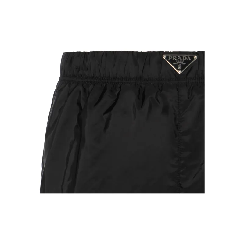 PRADA Triangle Logo Mid Rise Swim Shorts-2