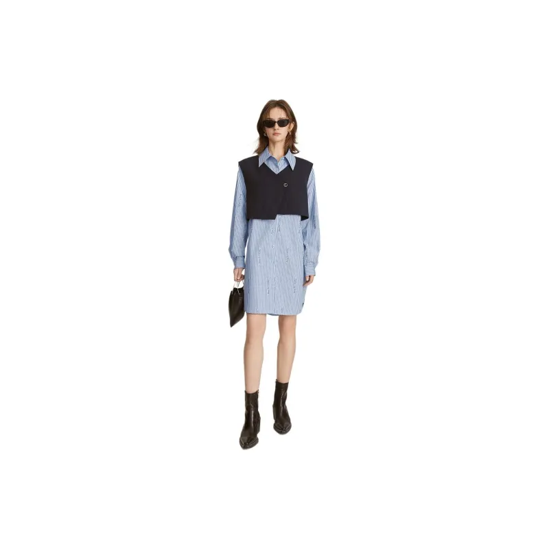 ELLE Casual Suit Women's Multicolor Stripes-1
