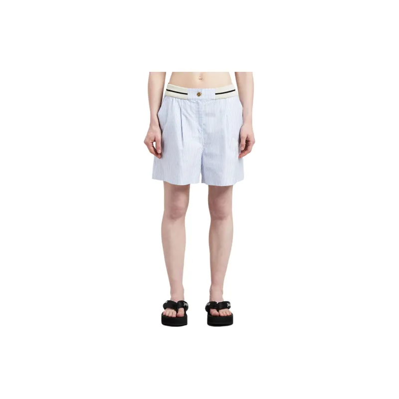 PALM ANGELS Palms Stripes Boxer Shorts Blue-2