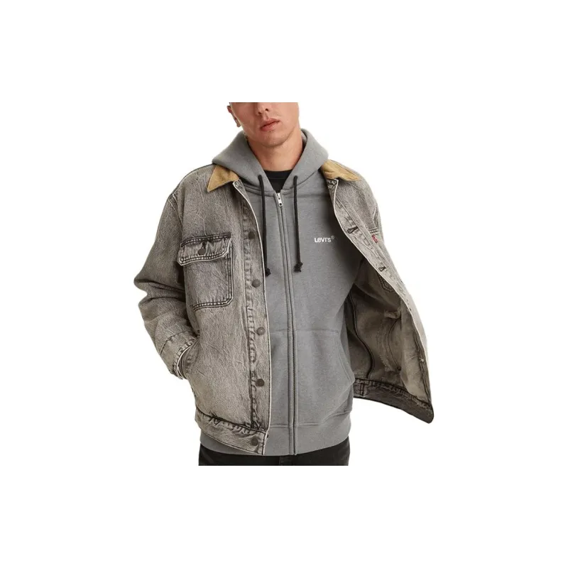 Levi's Denim Jacket Unisex Gray-3
