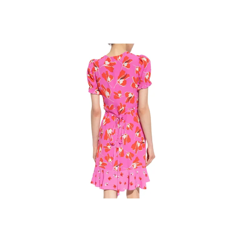 DVF Diane Von Furstenberg Emilia Graphic-print Wrap Dress-2