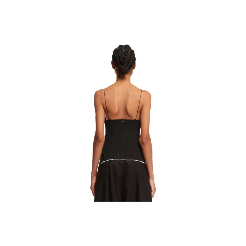 Jacquemus Plisse Knit Camisole 'Black'-2