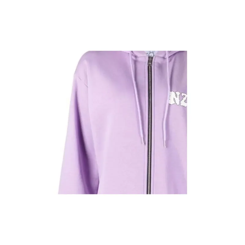 NATASHA ZINKO Combo Logo print Hoodie Dress-5