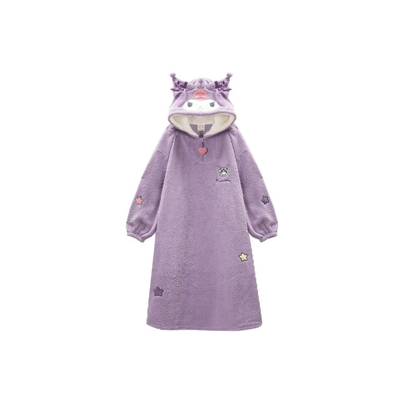 GUKOO x Sanrio/ Pajama Robe Women's Purple-0