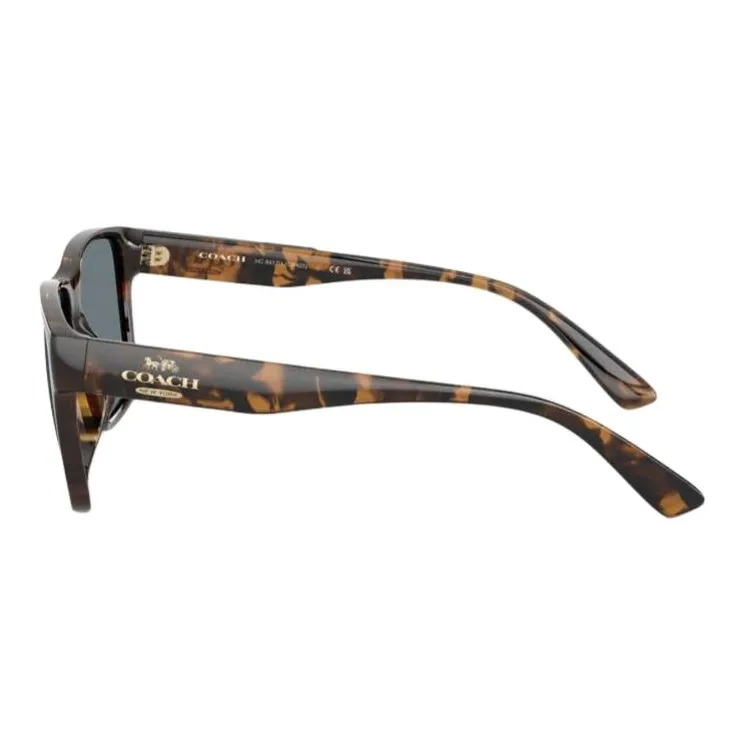 COACH Subject To Official Website Square Sunglasses Unisex Tortoiseshell-2
