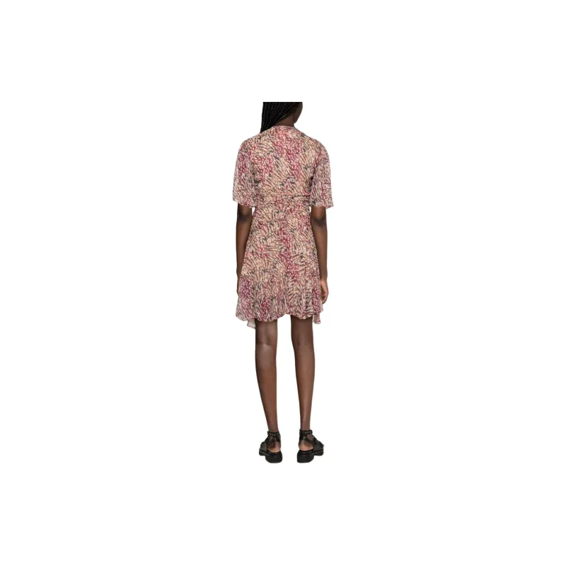 ISABEL MARANT ETOILE Short Sleeved Dress Women's Beige-2