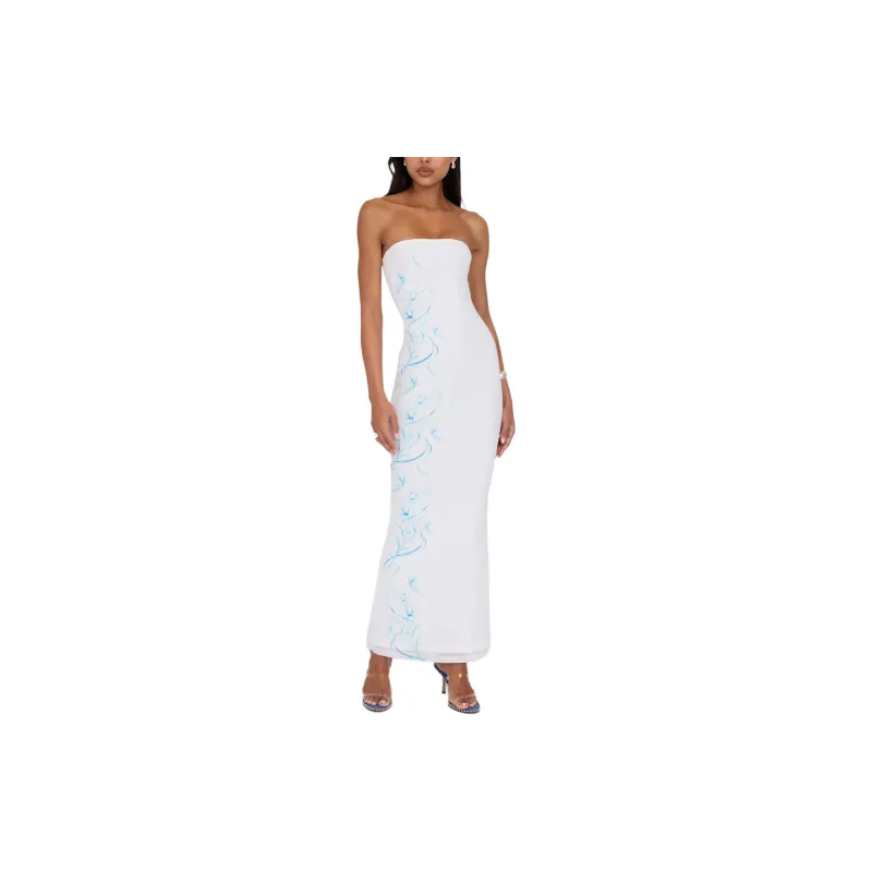 Tiger Mist ROMINA MESH DRESS Sleeveless Dress Women's White-2