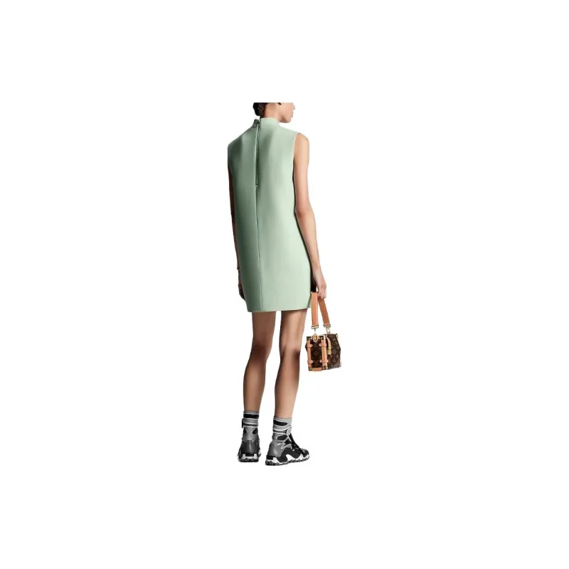 LOUIS VUITTON Mock Neck Straight Dress-3