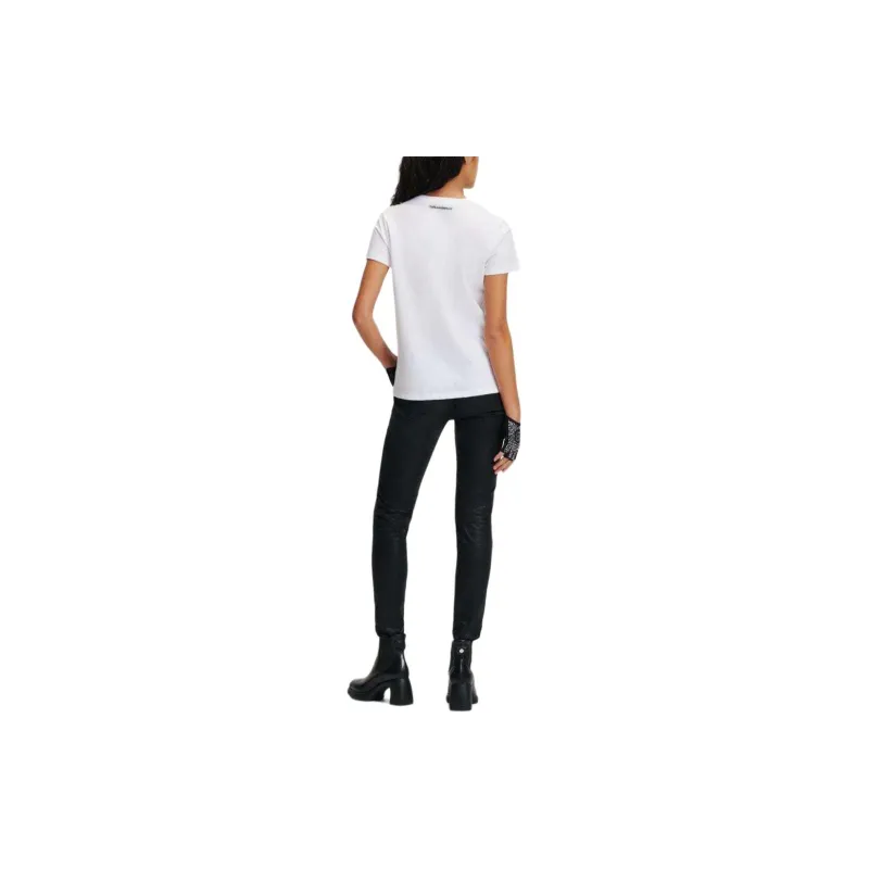 KARL LAGERFELD / Karl Lagerfeld Jeans Ikonik 2.0 Choupette Embellished Crewneck T-Shirt-2