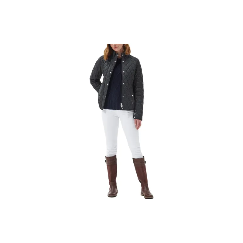 BARBOUR Yarrow Quilted Jacket Jackets Coats Women's Black-1