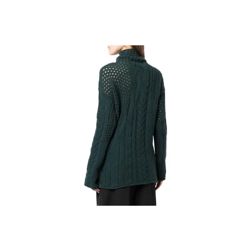 AGNONA Cable knit Cashmere Tunic-3
