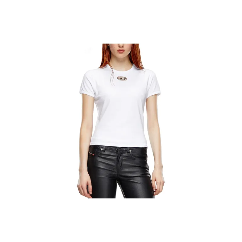 DIESEL Logo plaque T shirt-3