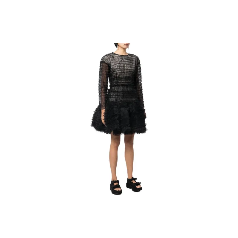 Molly Goddard Bianca Ruffled tulle Dress-3